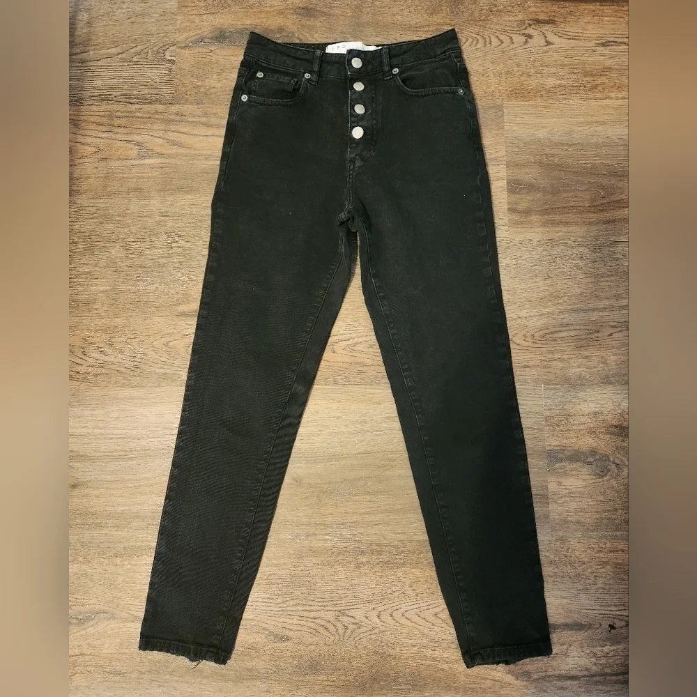 Iro Sorbon Distressed High-Rise Slim-Leg Jeans